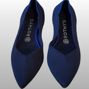 Rothy's "The Point" Maritime Dark Navy Slip On Flats Sz: 7.5 MSRP: $155